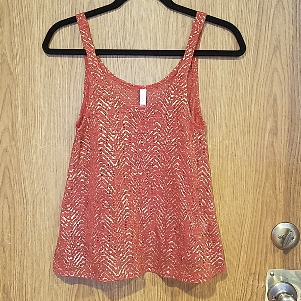 Xhilaration metallic tank top